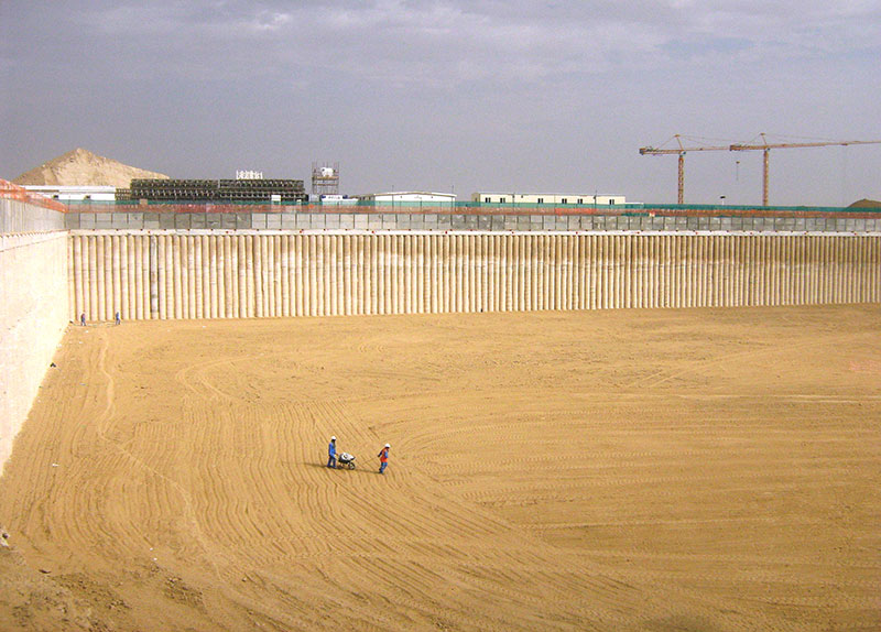 Contiguous Piled Wall