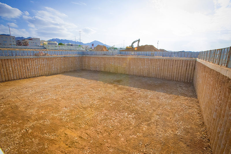 Contiguous Piled Wall