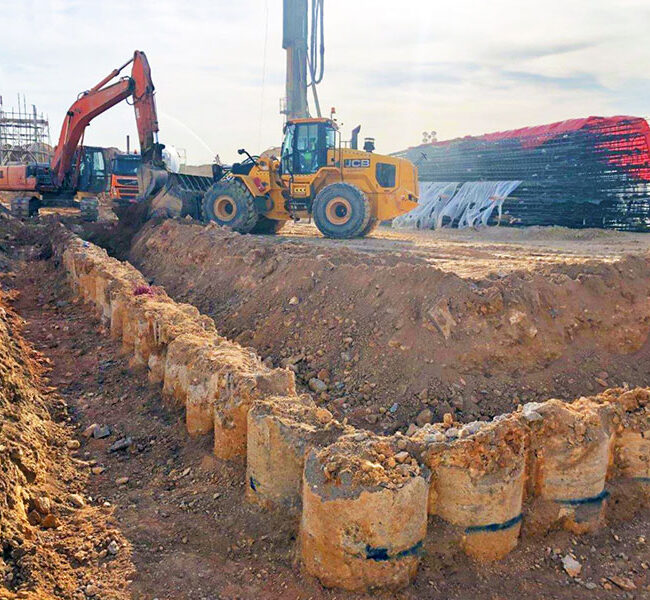 Contiguous Piled Wall