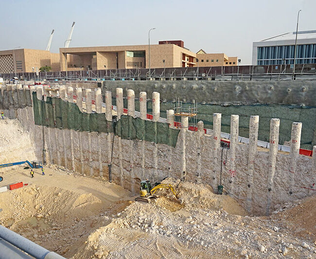 Contiguous Piled Wall